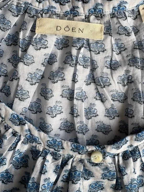 DÔEN June Top Dahlia Ditsy Print NWOT Organic Cotton XS - Picture 8 of 11